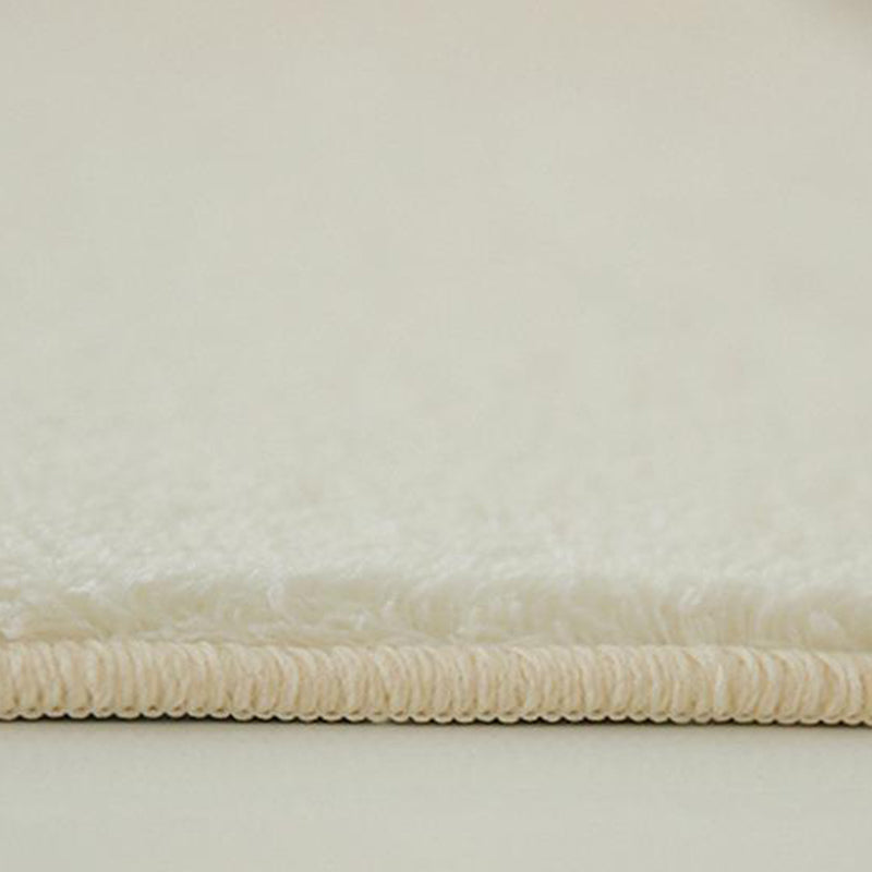 Light Brown Grid Rug Polyester Modern Rug Washable Rug for Living Room