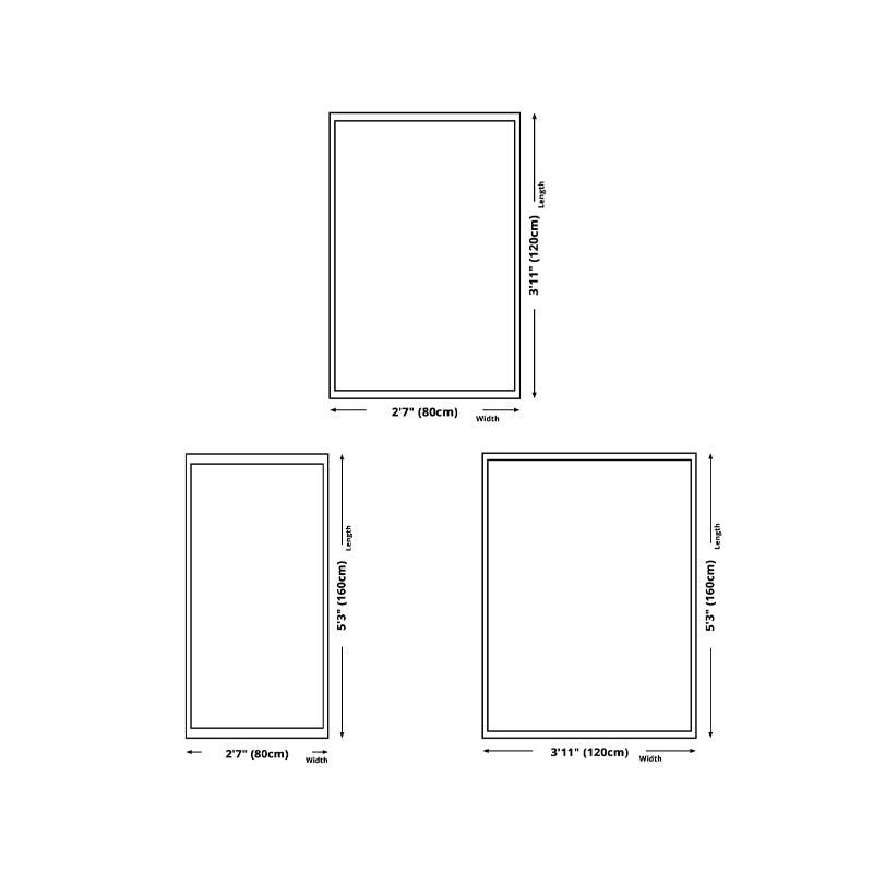 Light Brown Grid Rug Polyester Modern Rug Washable Rug for Living Room