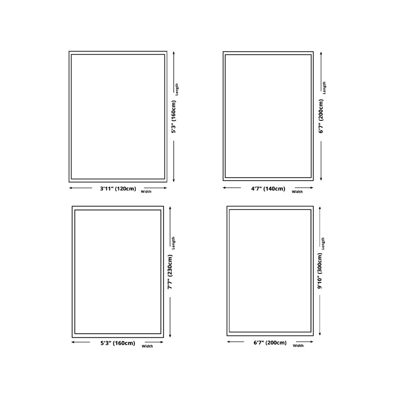 Casual Beige Rug Polyester Line Indoor Rug Stain Resistant Rug for Home Decor