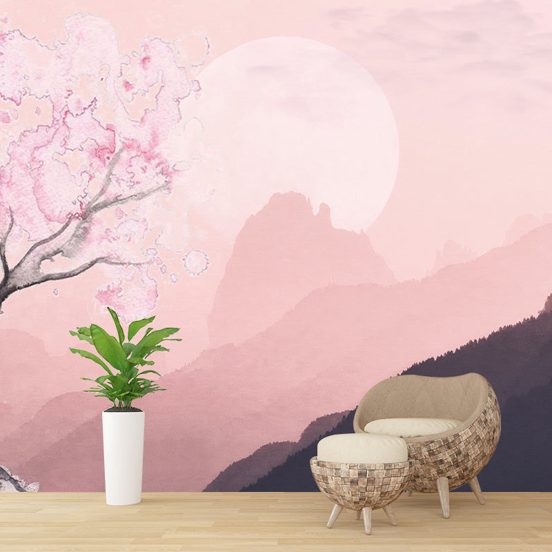 Modern Style Mural Wallpaper Scenery Environment Friendly Bedroom Wall Mural