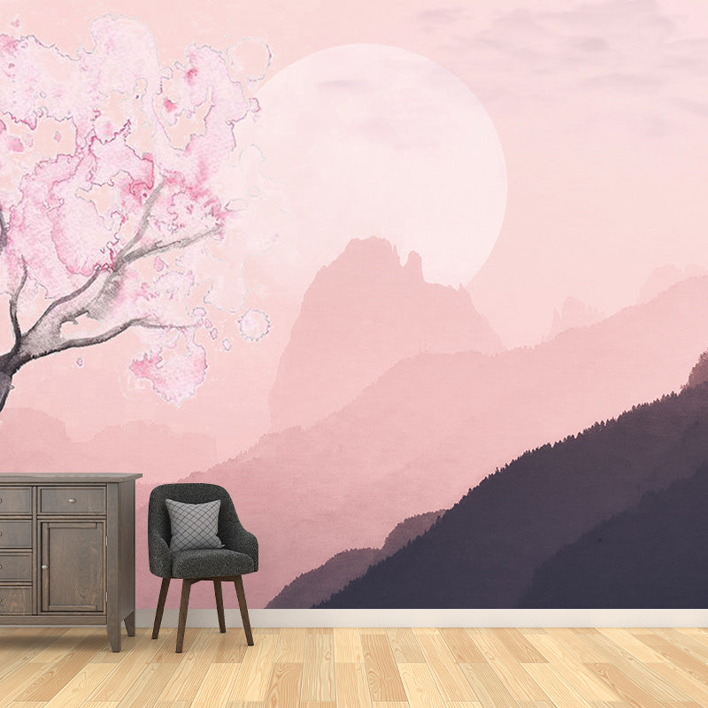 Modern Style Mural Wallpaper Scenery Environment Friendly Bedroom Wall Mural