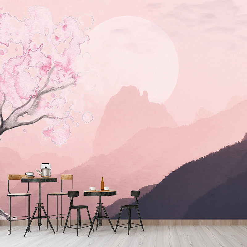 Modern Style Mural Wallpaper Scenery Environment Friendly Bedroom Wall Mural