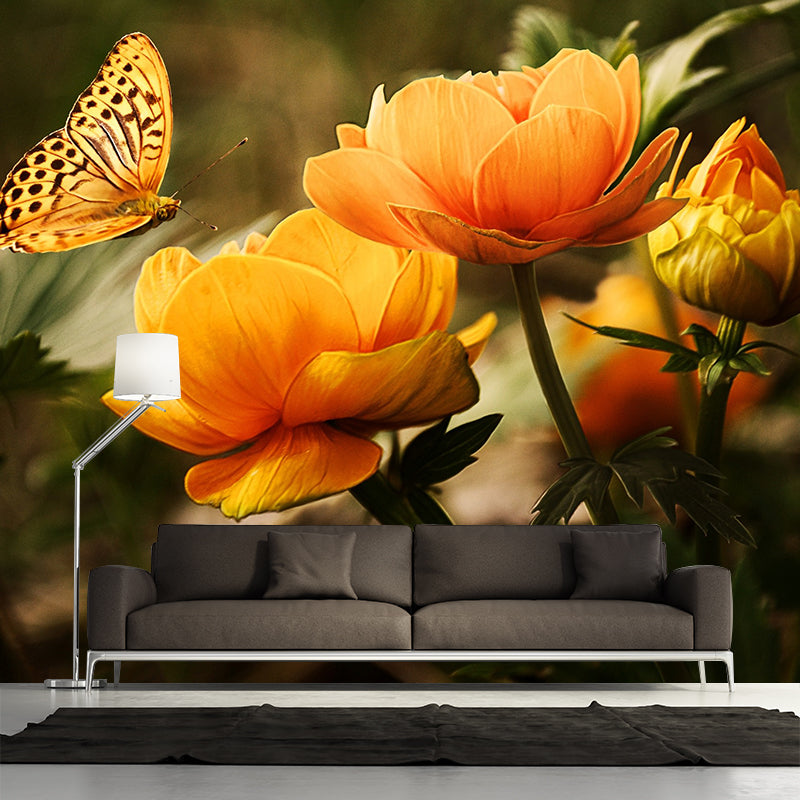 Modern Style Photography Mural Wallpaper Flowers Indoor Wall Mural