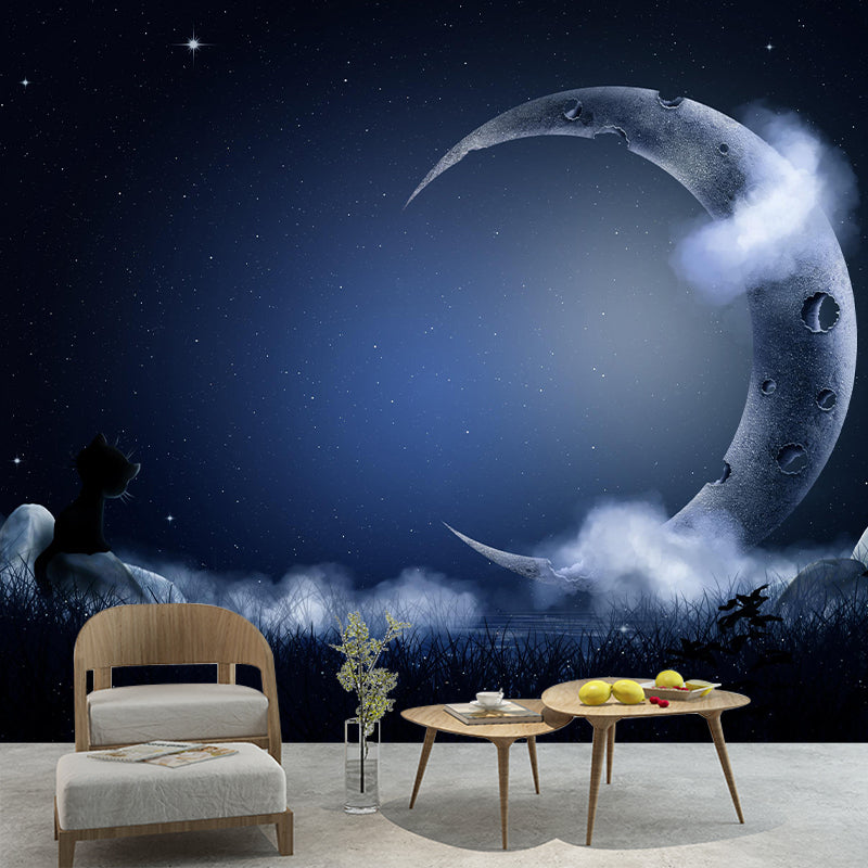 Eco-friendly Wall Mural Wallpaper Dreamland Illustration Sitting Room Wall Mural