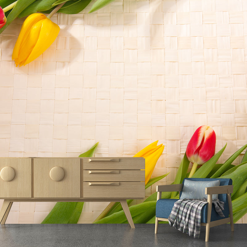 Photography Stain Resistant Mural Wallpaper Plant Indoor Wall Mural