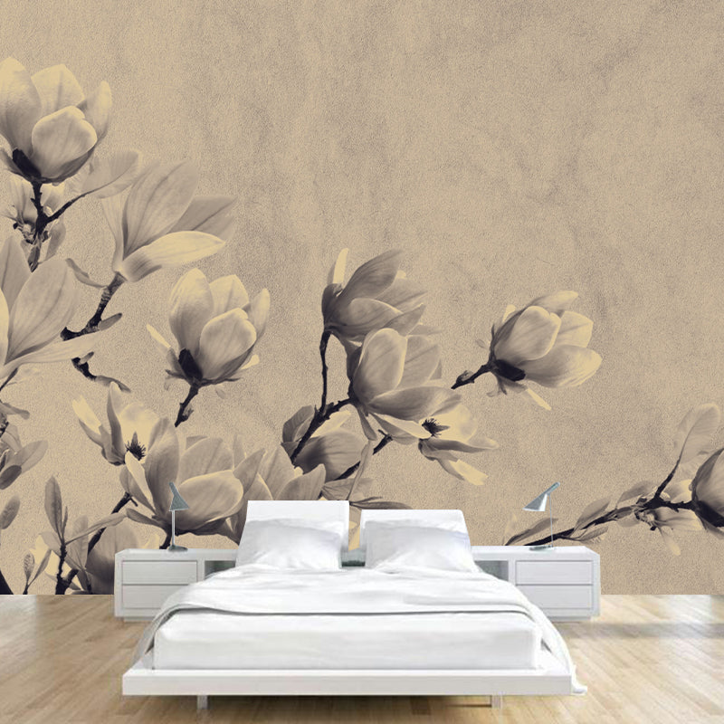 Plant Illustration Mural Wallpaper Environment Friendly Living Room Wall Mural