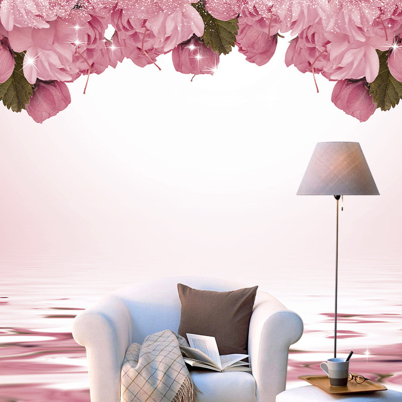 Plant Illustration Mural Wallpaper Environment Friendly Living Room Wall Mural