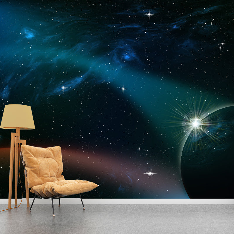 Decorative Photography Mural Wallpaper Starry Sky Indoor Wall Mural