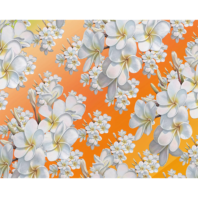 Illustration Stain Resistant Mural Wallpaper Plant Pattern Living Room Wall Mural