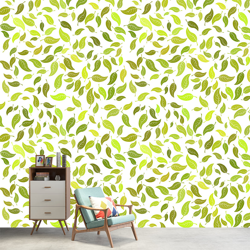 Environment Friendly Mural Wallpaper Plants Illustration Indoor Wall Mural