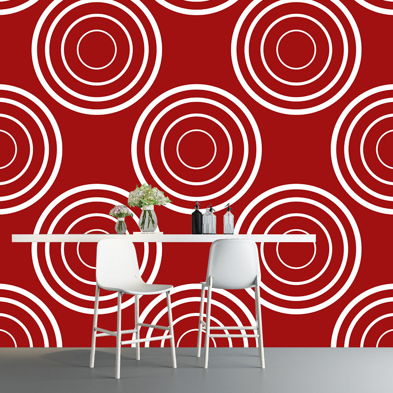 Illustration Stain Resistant Wallpaper Geometry Living Room Wall Mural