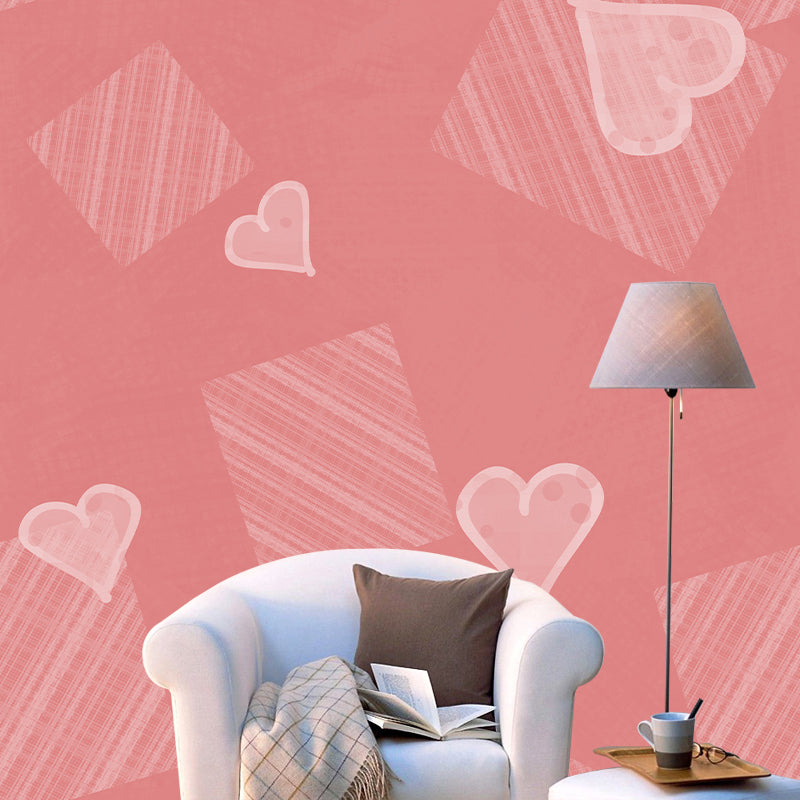 Illustration Stain Resistant Wallpaper Geometry Living Room Wall Mural