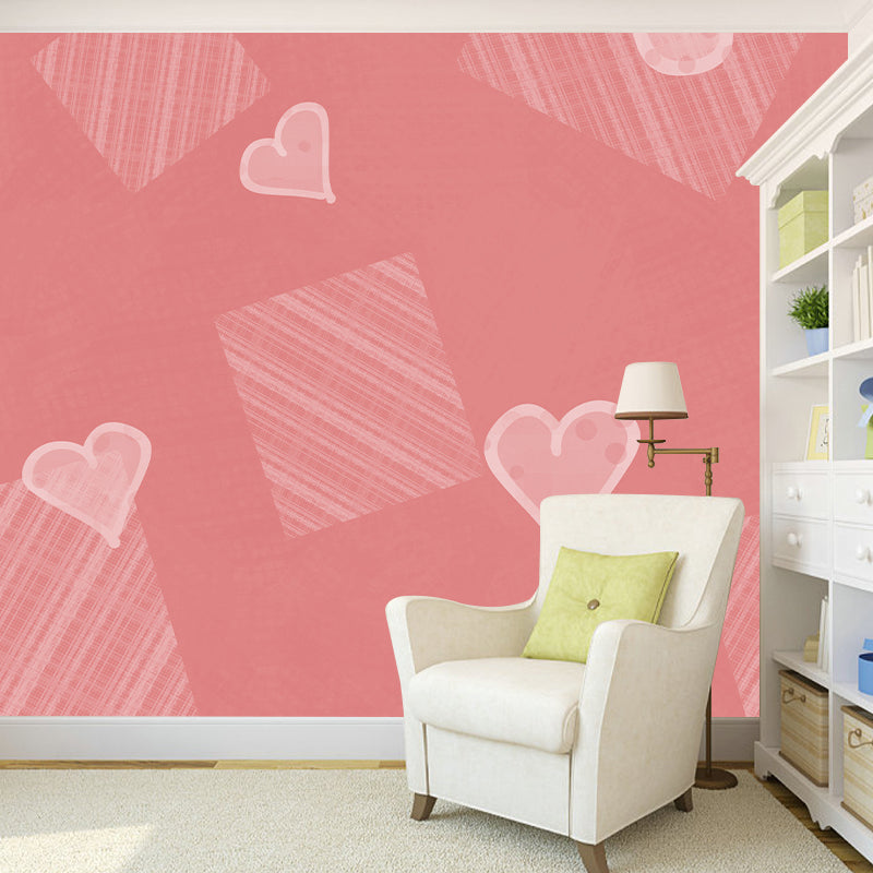 Illustration Stain Resistant Wallpaper Geometry Living Room Wall Mural