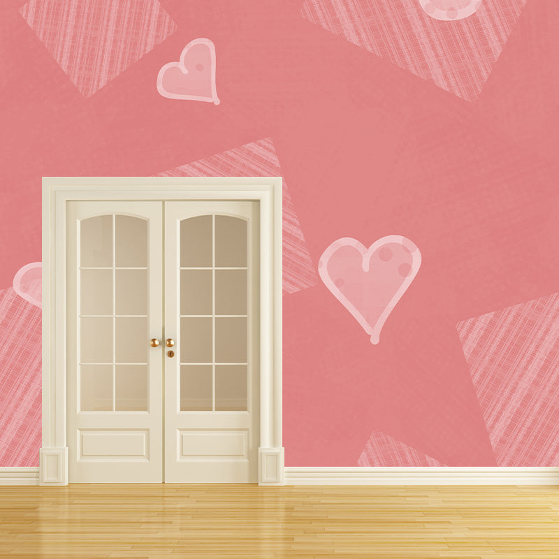 Illustration Stain Resistant Wallpaper Geometry Living Room Wall Mural