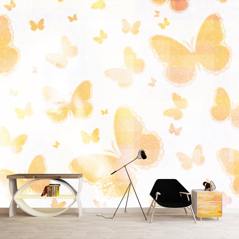 Environmental Illustration Mural Wallpaper Butterfly Indoor Wall Mural