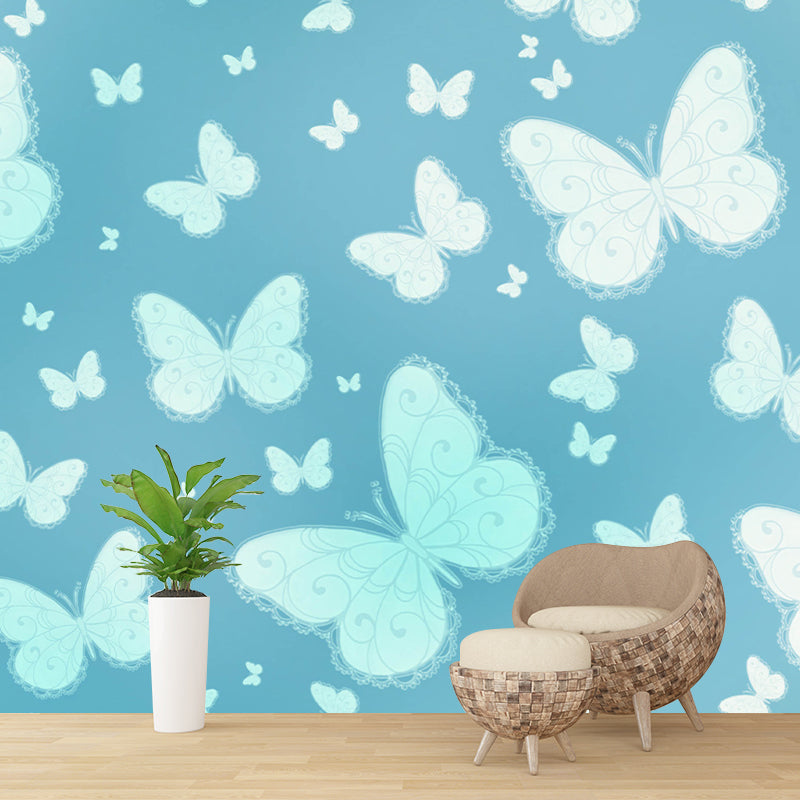 Environmental Illustration Mural Wallpaper Butterfly Indoor Wall Mural