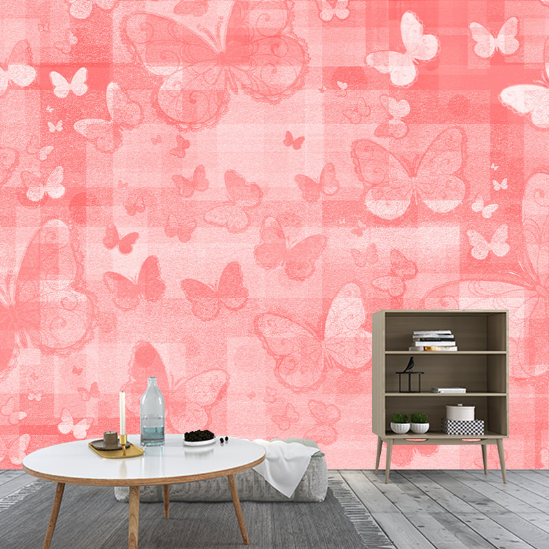Environmental Illustration Mural Wallpaper Butterfly Indoor Wall Mural