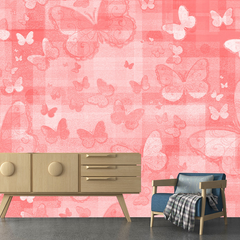 Environmental Illustration Mural Wallpaper Butterfly Indoor Wall Mural