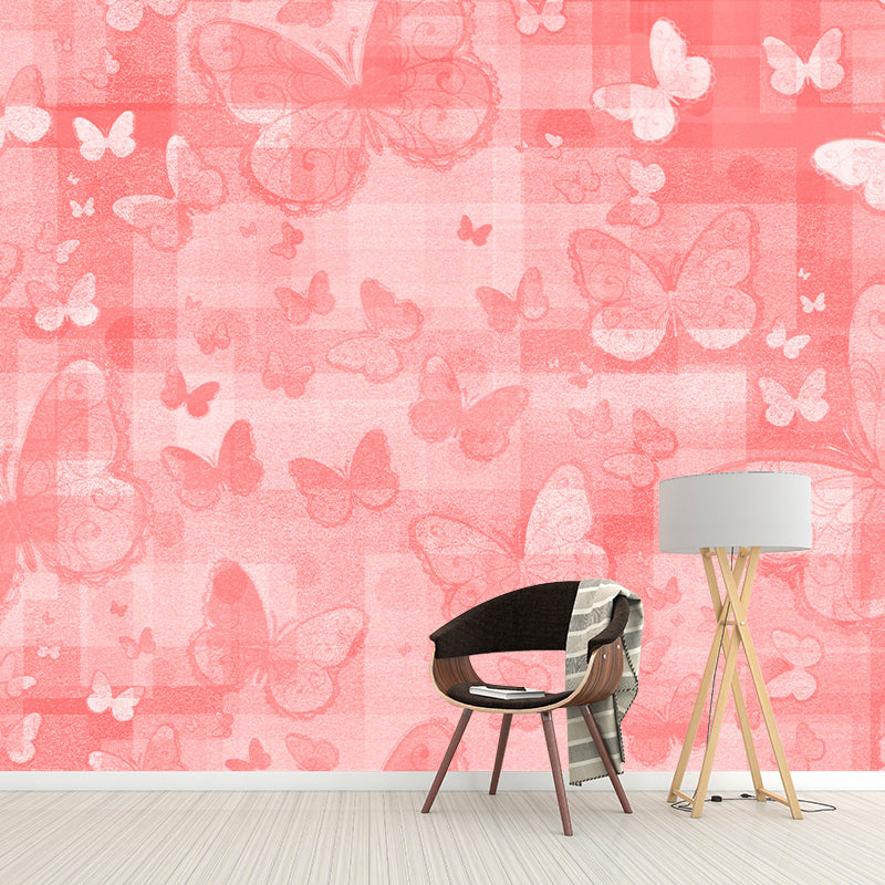 Environmental Illustration Mural Wallpaper Butterfly Indoor Wall Mural