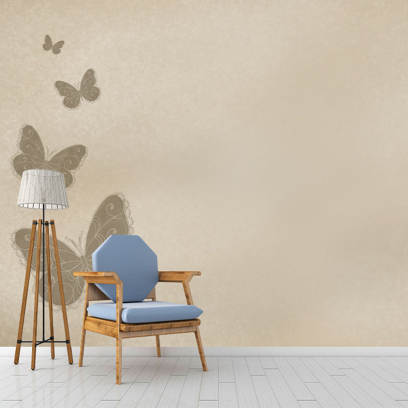 Environmental Illustration Mural Wallpaper Butterfly Indoor Wall Mural