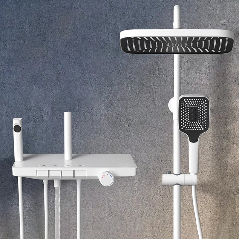 Modern Wall Mounted Adjustable Water Flow Shower Faucet Shower Hose Shower System