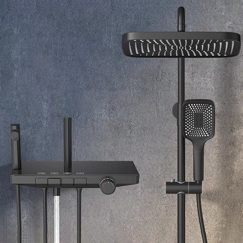 Modern Wall Mounted Adjustable Water Flow Shower Faucet Shower Hose Shower System