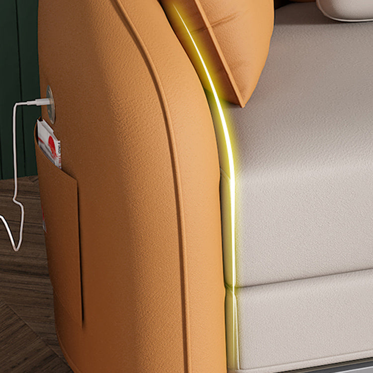 Contemporary Faux Leather Daybed with Upholstered Headboard Animals Theme