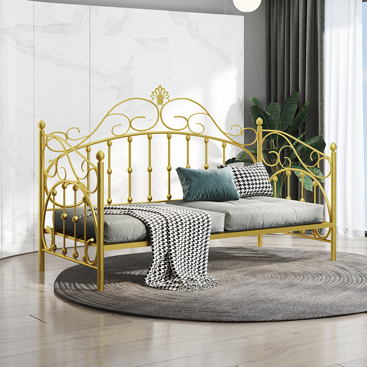 Scandinavian Daybed in Iron with Open-Frame Headboard Princess Theme Bed