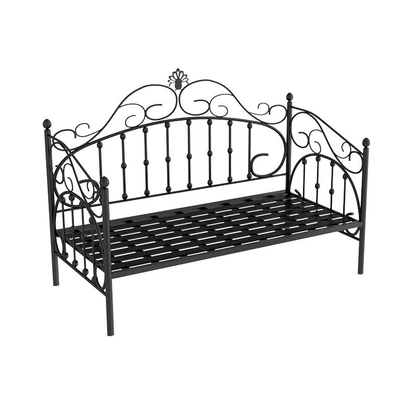 Scandinavian Daybed in Iron with Open-Frame Headboard Princess Theme Bed