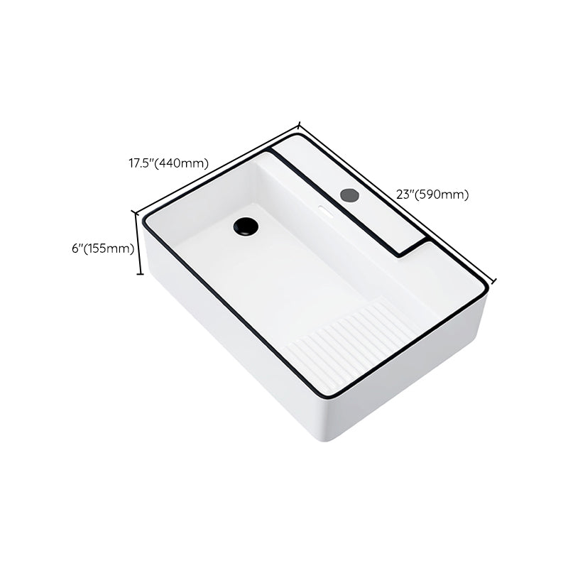 Porcelain Trough Bathroom Sink Traditional Trough Bathroom Sink With Basin