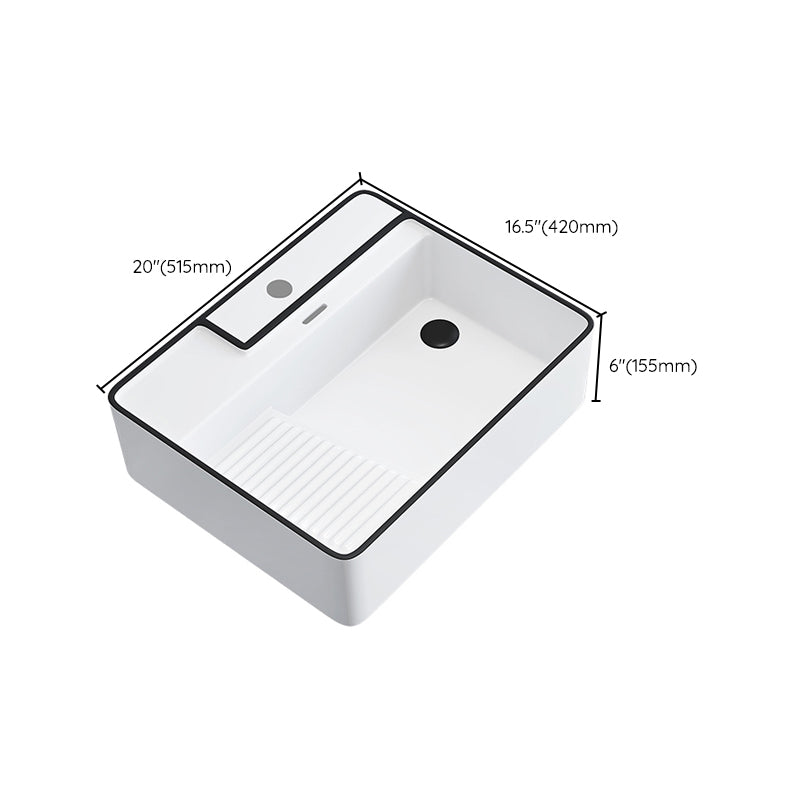 Porcelain Trough Bathroom Sink Traditional Trough Bathroom Sink With Basin