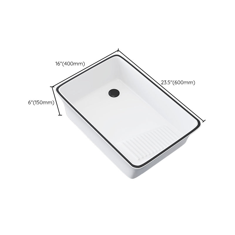 Porcelain Trough Bathroom Sink Traditional Trough Bathroom Sink With Basin