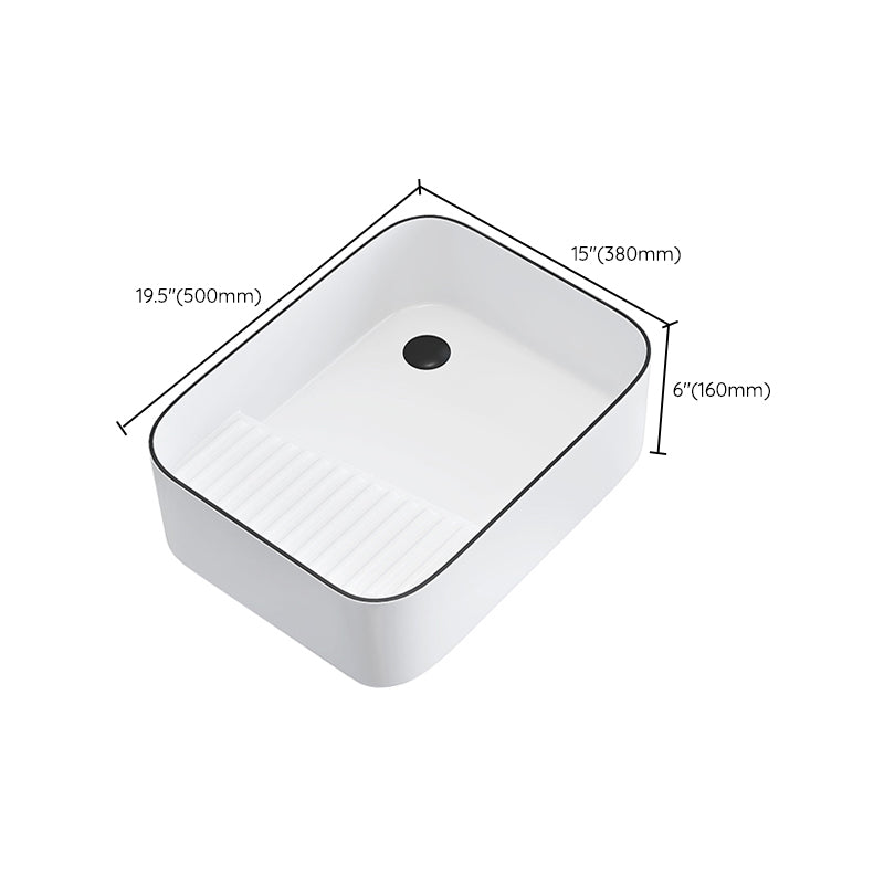 Porcelain Trough Bathroom Sink Traditional Trough Bathroom Sink With Basin