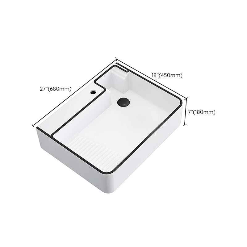Porcelain Trough Bathroom Sink Traditional Trough Bathroom Sink With Basin
