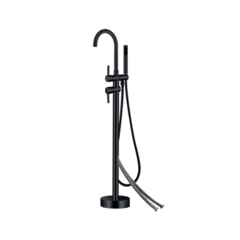 Floor Mounted Copper Freestanding Tub Filler Freestanding High Arc Tub Filler Trim