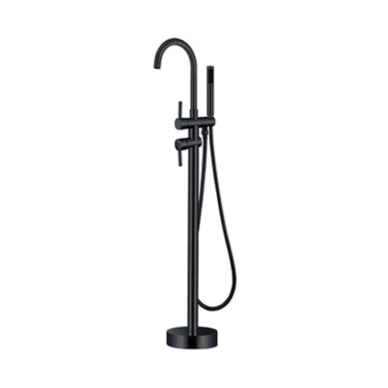 Floor Mounted Copper Freestanding Tub Filler Freestanding High Arc Tub Filler Trim