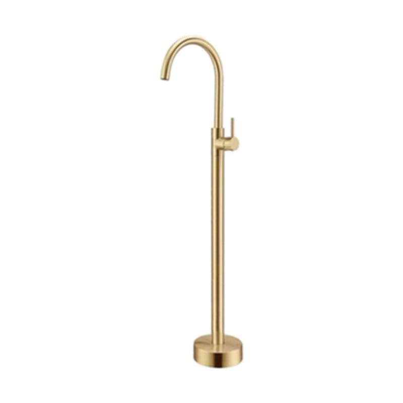 Floor Mounted Copper Freestanding Tub Filler Freestanding High Arc Tub Filler Trim