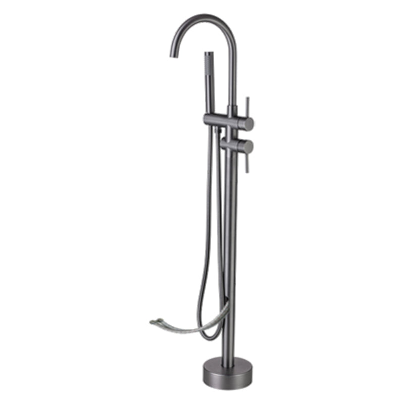 Floor Mounted Copper Freestanding Tub Filler Freestanding High Arc Tub Filler Trim