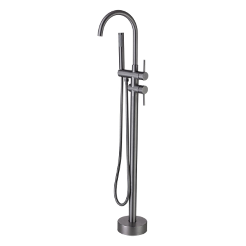 Floor Mounted Copper Freestanding Tub Filler Freestanding High Arc Tub Filler Trim