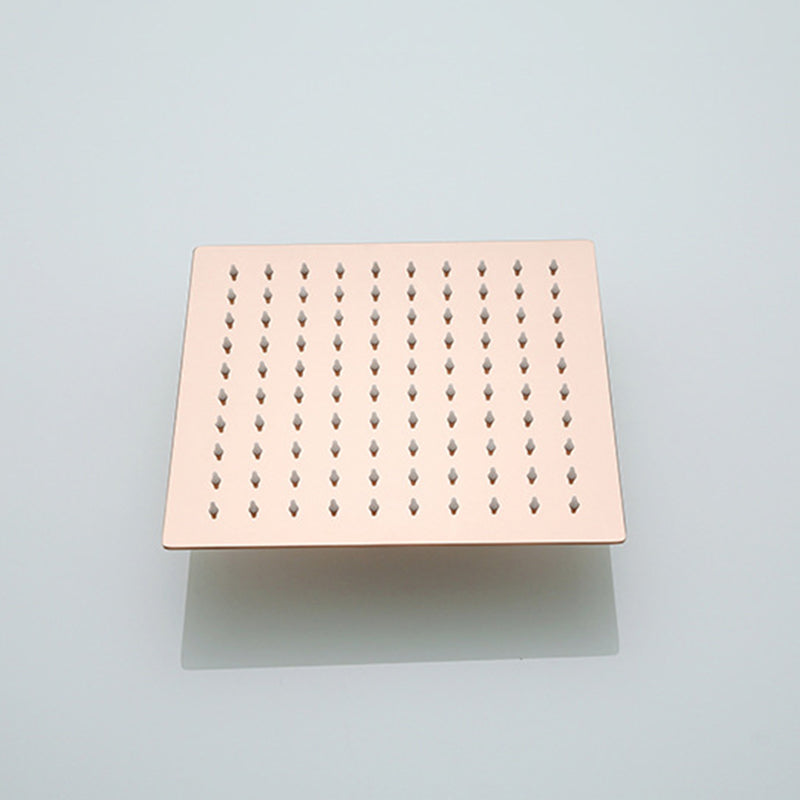 Stainless Steel Square Showerhead Standard Spray Pattern Wall-Mount Showerhead