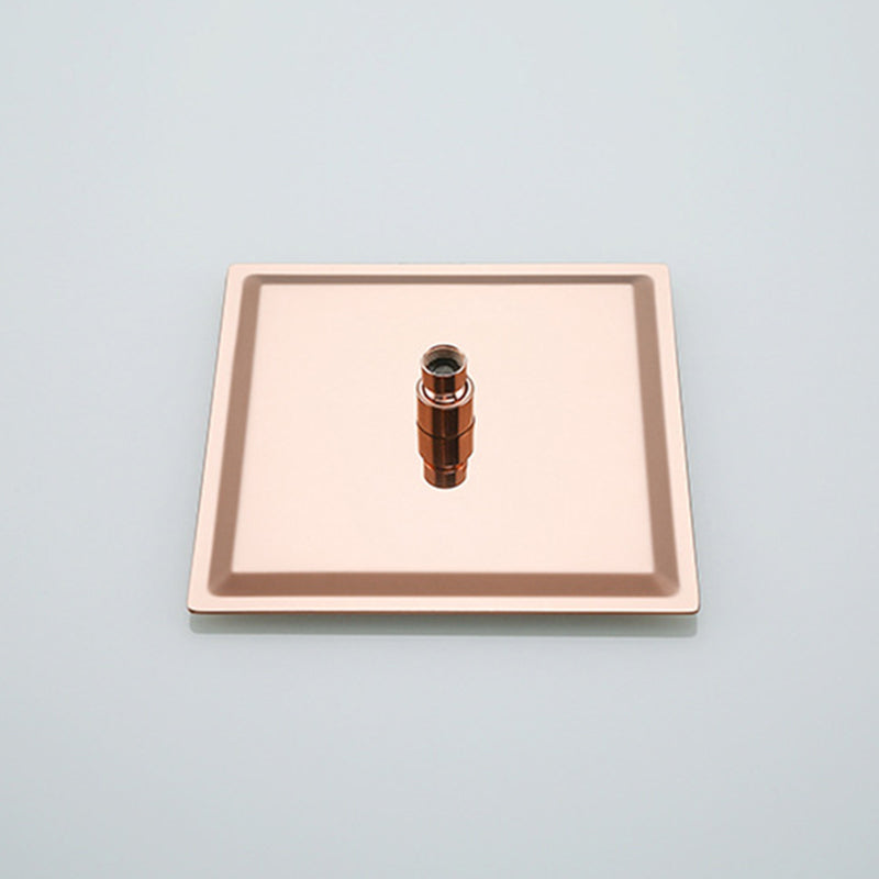 Stainless Steel Square Showerhead Standard Spray Pattern Wall-Mount Showerhead