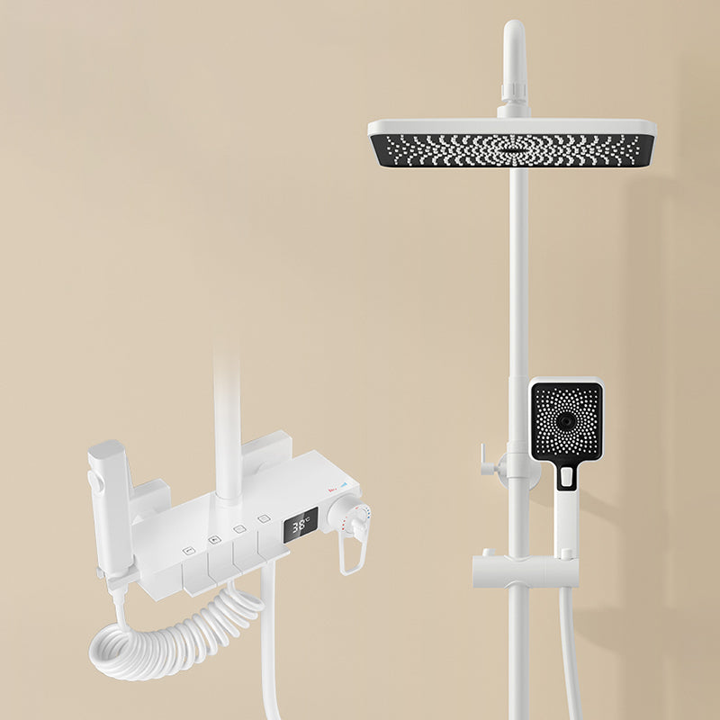 Contemporary Style Shower System Copper Spot Resist Wall Mounted Shower System