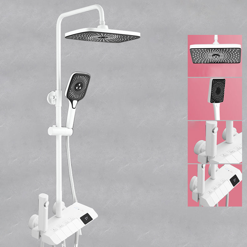 Modern Style Shower System Spot Resist Wall Mounted Rain Shower System