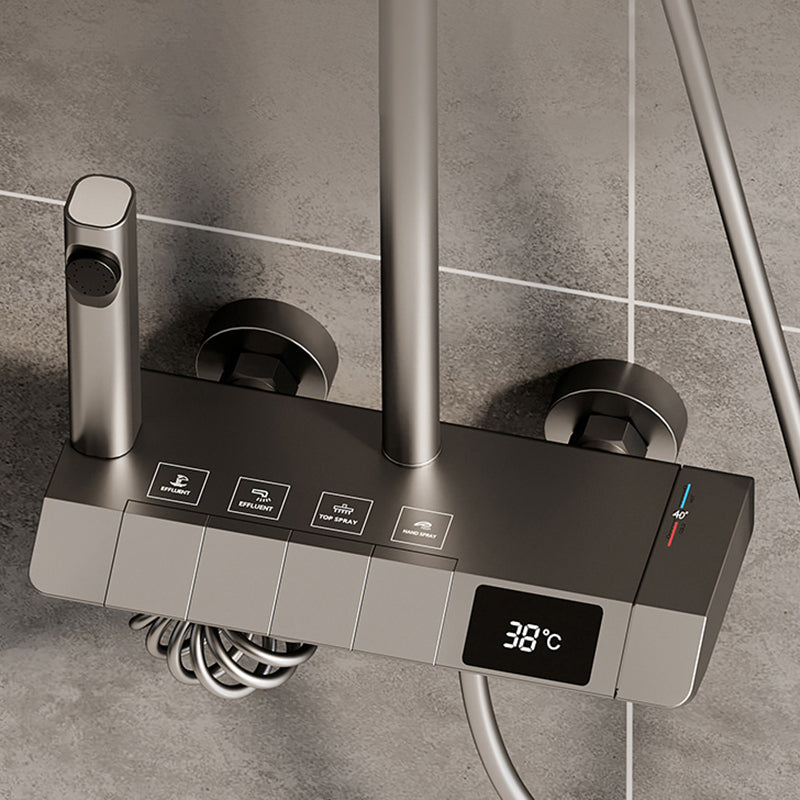 Modern Style Shower System Spot Resist Wall Mounted Rain Shower System