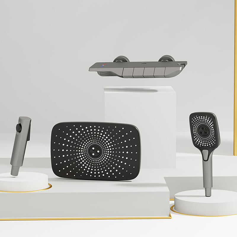 Modern Style Shower System Spot Resist Wall Mounted Rain Shower System