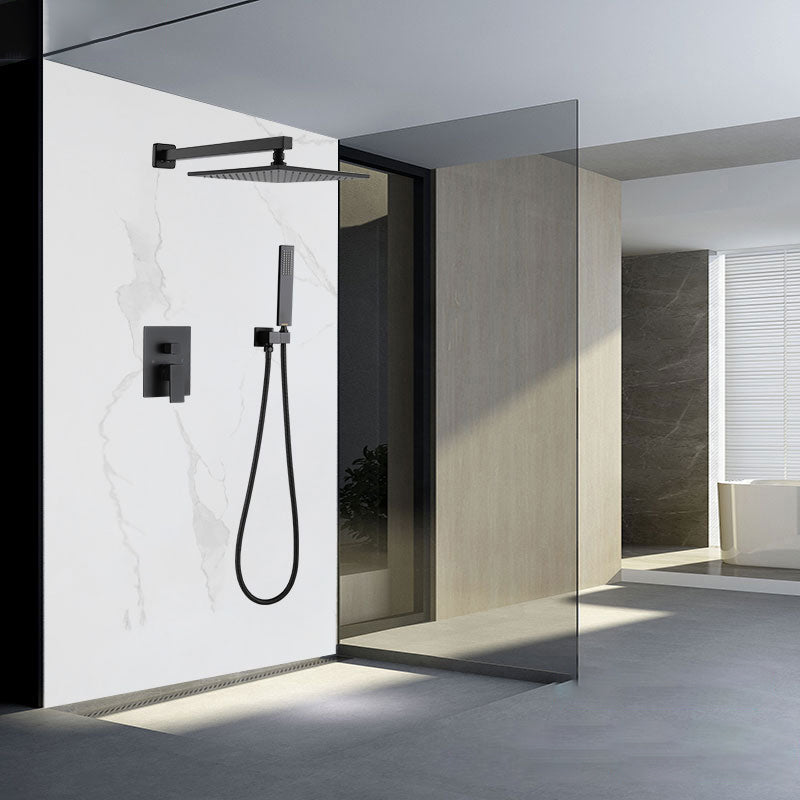 Modern Style Copper Shower System Spot Resist Ceiling Mounted Shower System