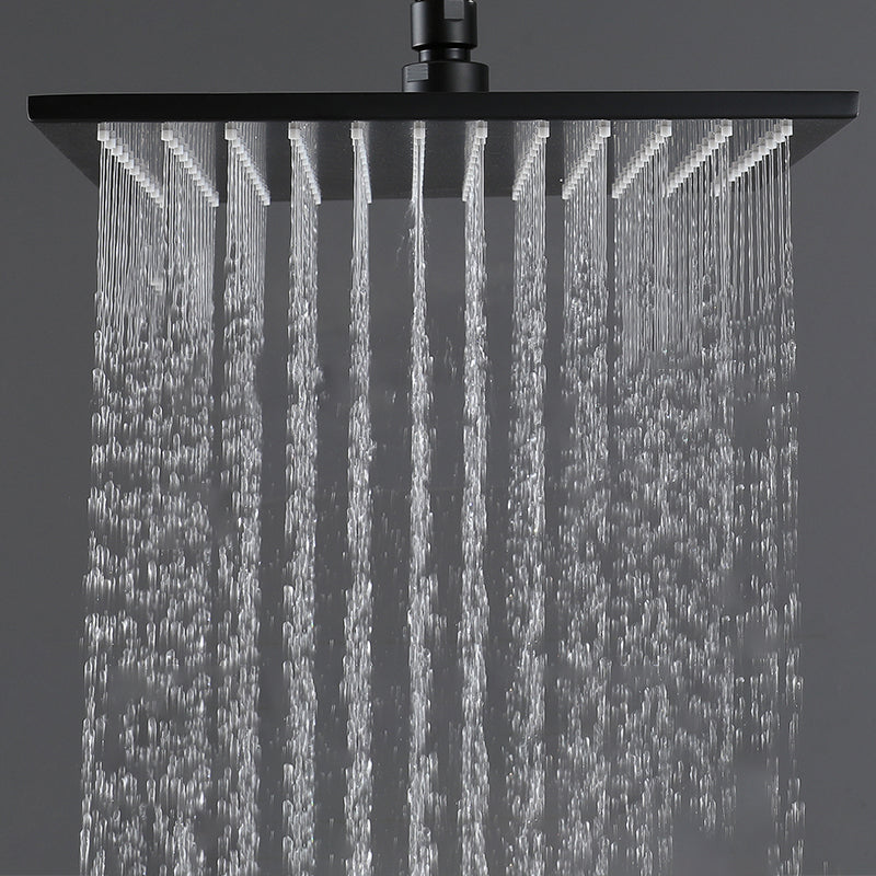 Modern Style Copper Shower System Spot Resist Ceiling Mounted Shower System