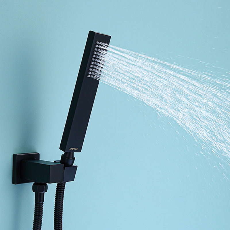 Modern Style Copper Shower System Spot Resist Ceiling Mounted Shower System