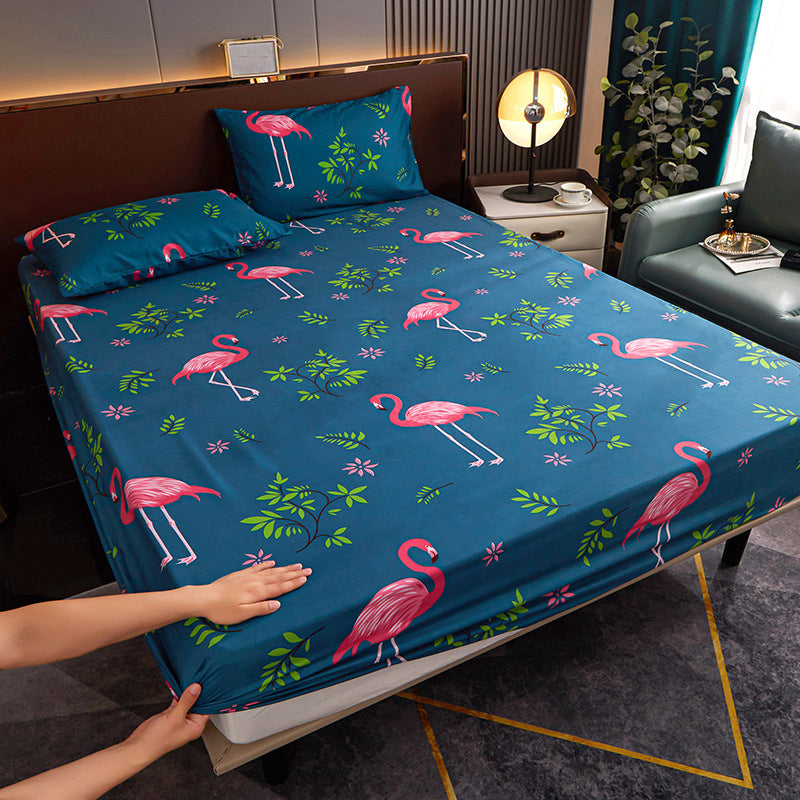 1 and 2 Piece Floral Bed Sheet Cotton Blend Dust Mite Resistant Bed Sheet Set