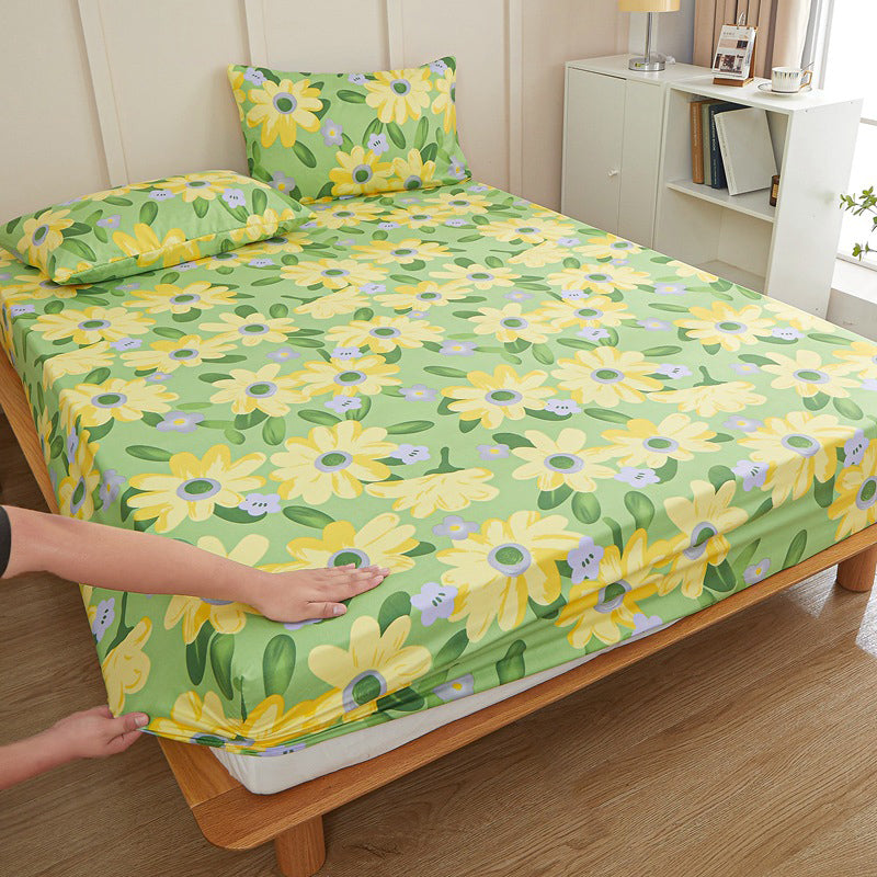 1 and 2 Piece Floral Bed Sheet Cotton Blend Dust Mite Resistant Bed Sheet Set